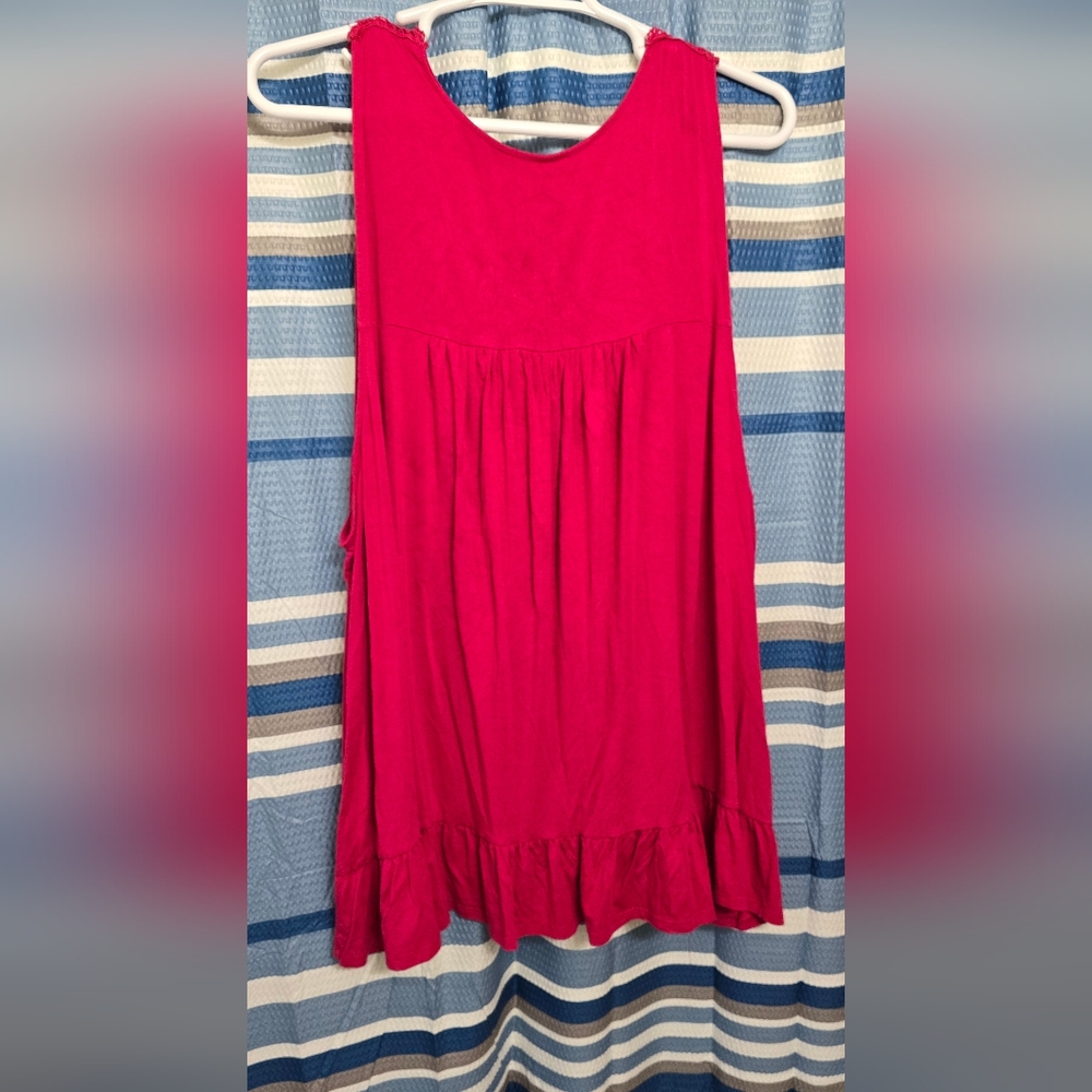 Torrid Pink Lace Trim Tank Top - Picture 4 of 4